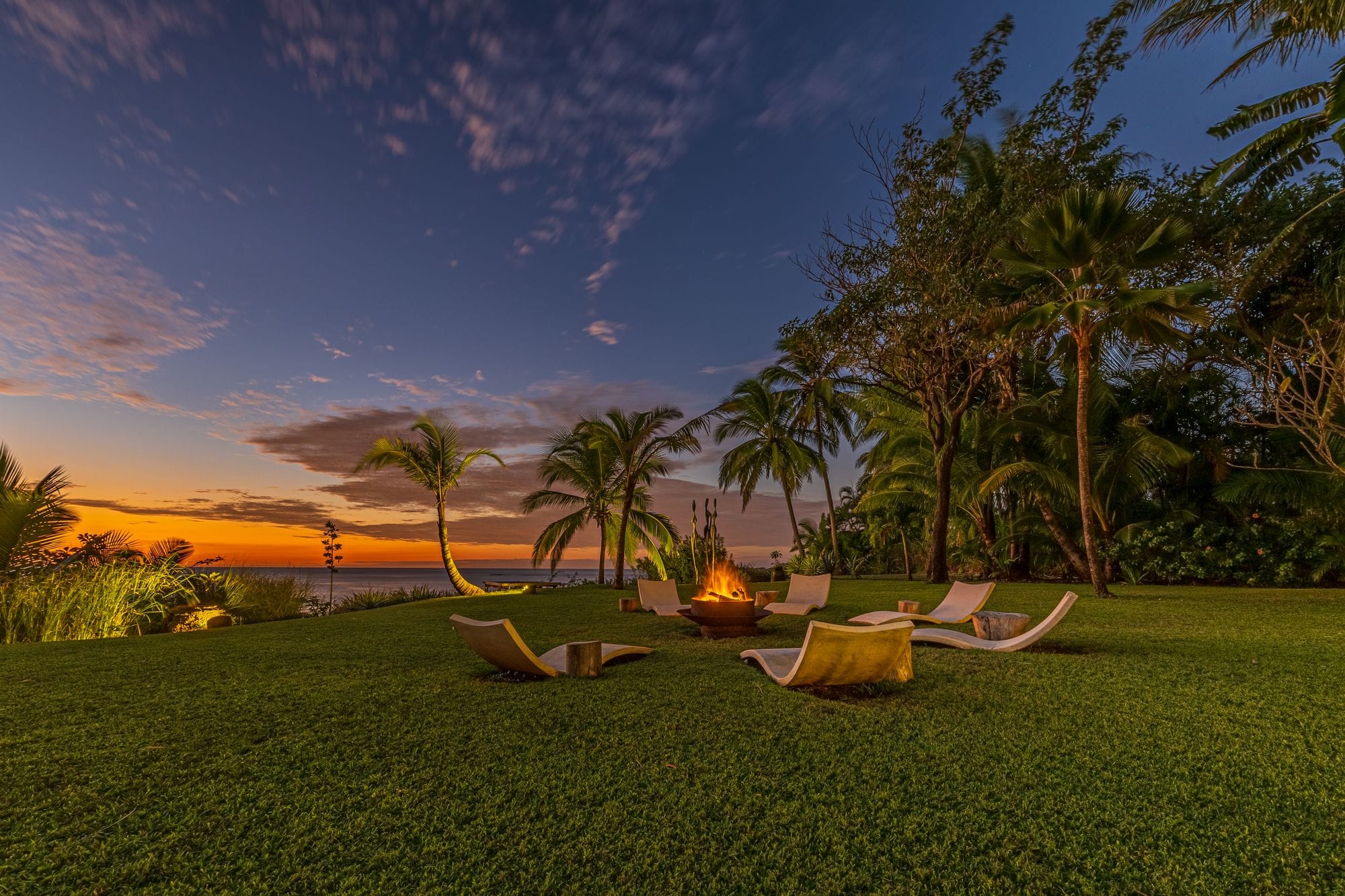 Sunset over the ocean